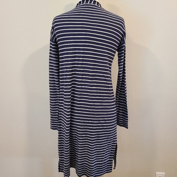 Athleta Retreat Sweater Wrap Striped Silk Blend Cardigan - Picture 5 of 6